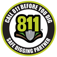 Call 811 Before You Dig; Safe Digging Partner